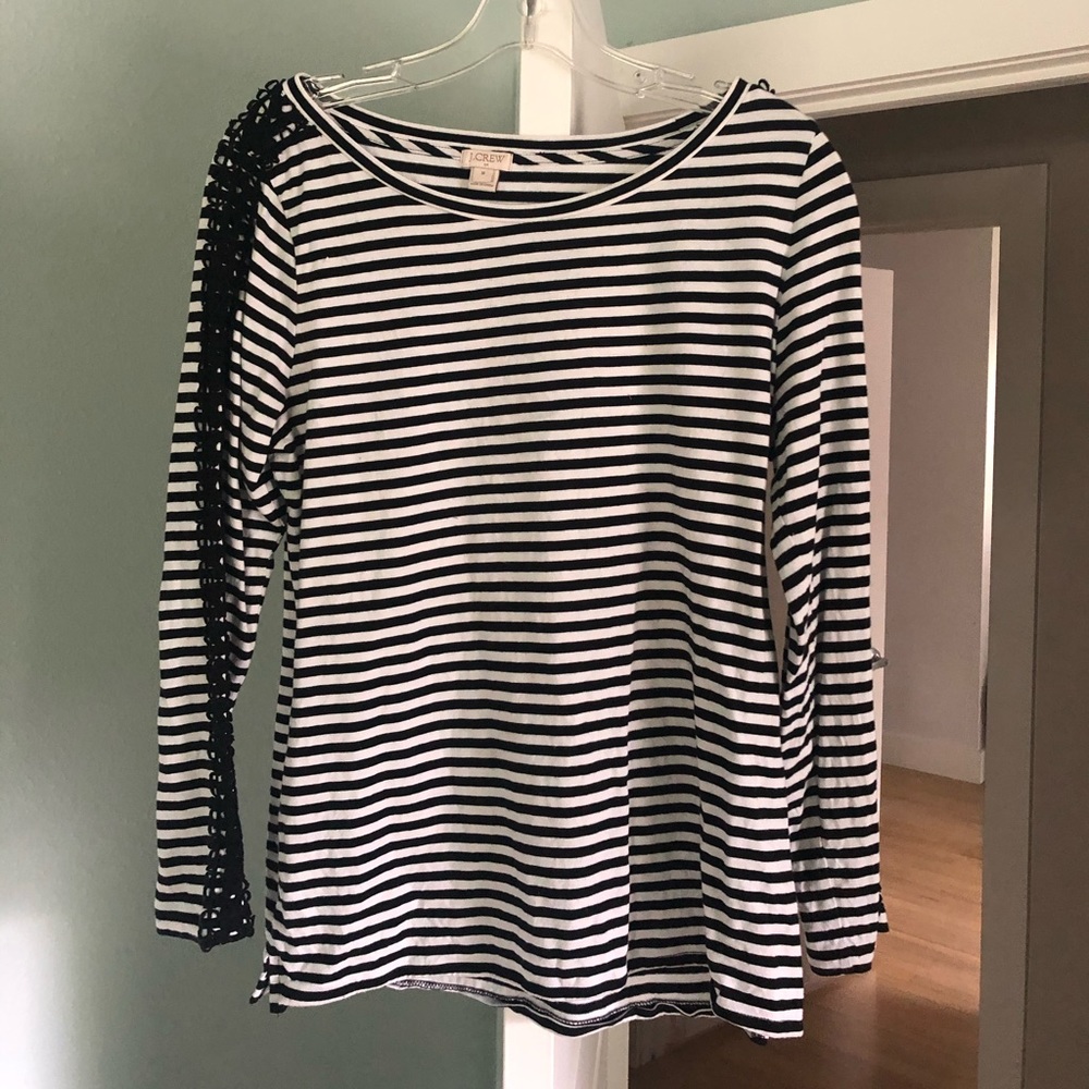 JCrew embroidered top
